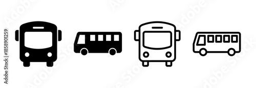 Bus icon vector illustration. bus sign and symbol. transport symbol