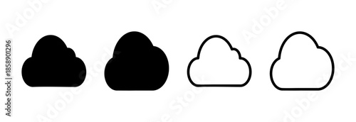 Cloud icon vector illustration. cloud sign and symbol