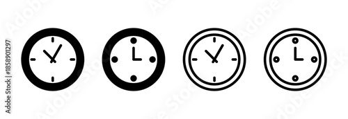 Clock icon vector illustration. Time sign and symbol. watch icon