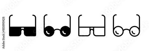 Glasses icon vector illustration. Glasses sign and symbol