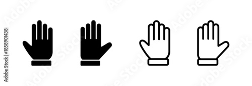 Hand icon vector illustration. hand sign and symbol. hand gesture