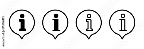 Information sign icon vector illustration. about us sign and symbol. question mark icon