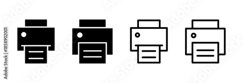 Print icon vector illustration. printer sign and symbol