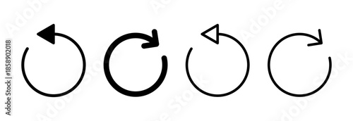 Refresh icon vector illustration. Reload sign and symbol. Update icon.