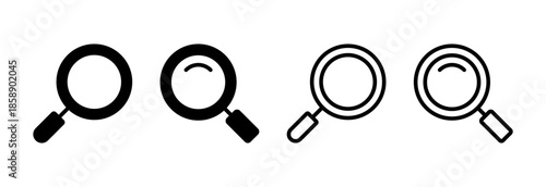 Search icon vector illustration. search magnifying glass sign and symbol