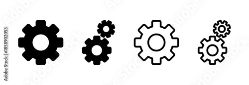 setting Icon vector illustration. Cog settings sign and symbol. Gear Sign