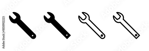 Wrench icon vector illustration. repair icon. tools sign and symbol