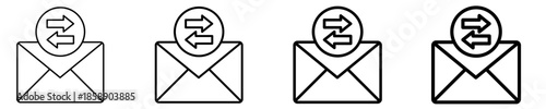 Email Communication Icon Set Different Style Collection