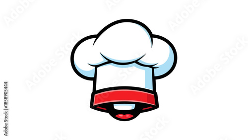 Chef's Hat Illustration on White Background