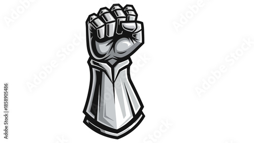 A raised fist illustration symbolizing strength and unity