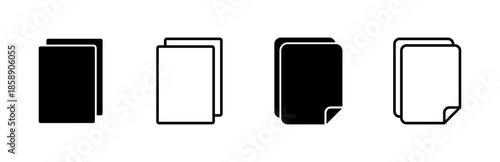 Document icon set. Paper icon. File Icon