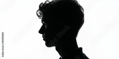 Profile View of a Man's Silhouette