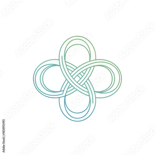Intertwined Celtic Knot Symbolizing Eternity and Connection.