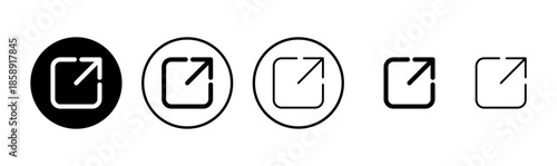 External link icon logo design. link sign and symbol. hyperlink symbol
