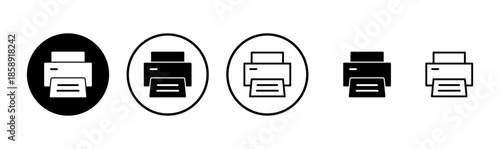 Print icon logo design. printer sign and symbol