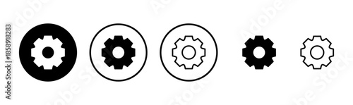 Setting icon logo design. Cog sign and symbol. Gear Sign