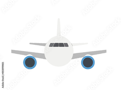 Front View of Airplane.