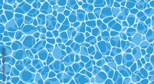 A serene vector illustration showcases the mesmerizing patterns of sunlight dancing on the ocean's surface, creating a calming and visually appealing backdrop for various designs.