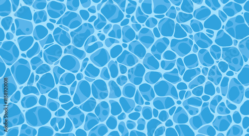 A vibrant vector illustration depicts the surface of the sea, showcasing a mesmerizing pattern of light and shadow, perfect for design projects and backgrounds.