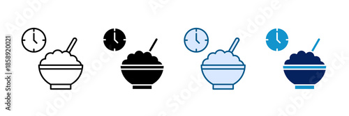 Healthy Morning Icon Set Multiple Style Collection