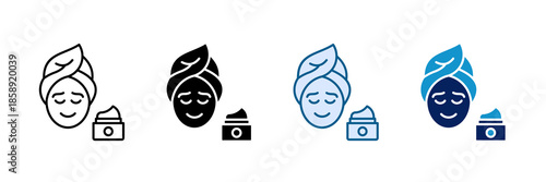 Skincare Routine Icon Set Multiple Style Collection