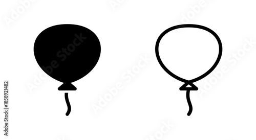 Balloon icon symbol for apps and websites. Party balloon sign and symbol