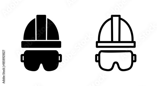 Helmet icon symbol for apps and websites. Motorcycle helmet sign and symbol. Construction helmet icon. Safety helmet