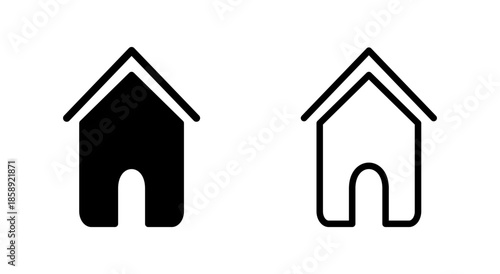 House icon symbol for apps and websites. Home sign and symbol