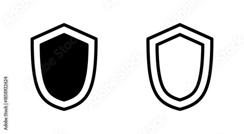 Shield icon symbol for apps and websites. Protection icon. Security sign and symbol