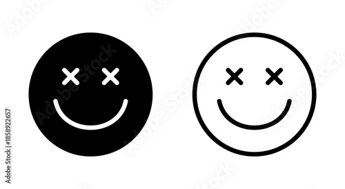 Smile icon symbol for apps and websites. smile emoticon icon. feedback sign and symbol