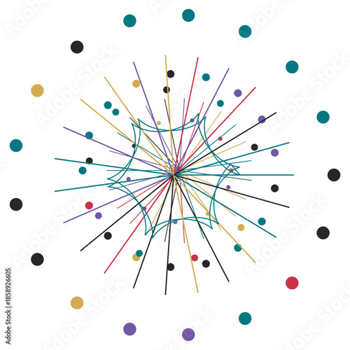 Abstract background made of colorful splashes