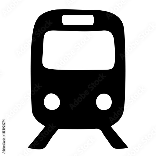電車のシンプルアイコン　Train Icon