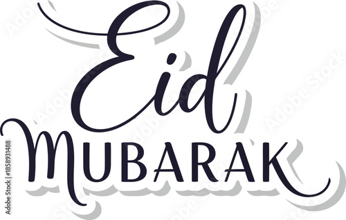 Elegant Eid Mubarak Calligraphy A Stylish Greeting for Celebrations and Joy