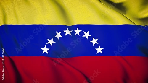 Venezuela Flag Animation Close-up 4K