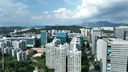 Aerial View of Seoul Digital Media City