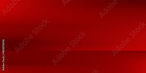 Wall interior background, studio  and backdrops show products.with shadow from window color Red background for text insertion and presentation product