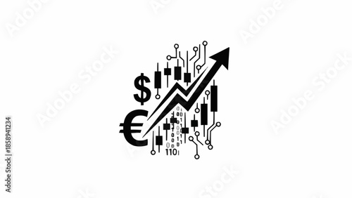 Financial Growth and Technology Integration - A Visual Representation of Market Trends.