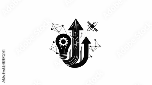 Innovation and Growth - A Conceptual Illustration of Progress.