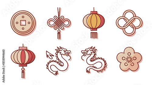 Chinese traditional patterns for celebration.