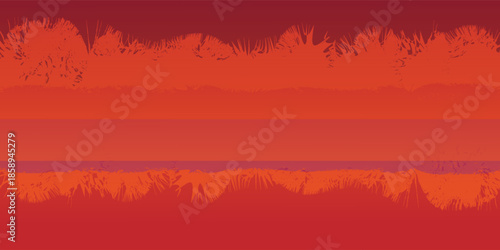 red vector layout with flat lines on backround blue. Decorative shining illustration with lines on abstract template.