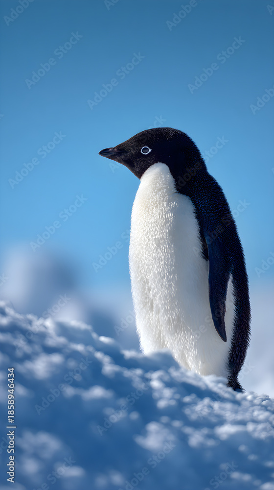 Fototapeta premium penguin in antarctica