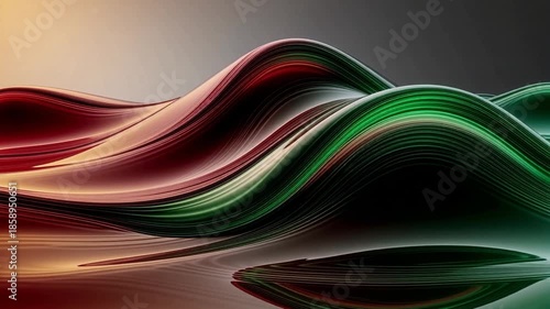 Abstract flowing colorful waves with smooth curves and modern background
