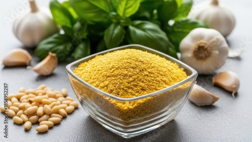 Nutritional yeast with herbs and garlic