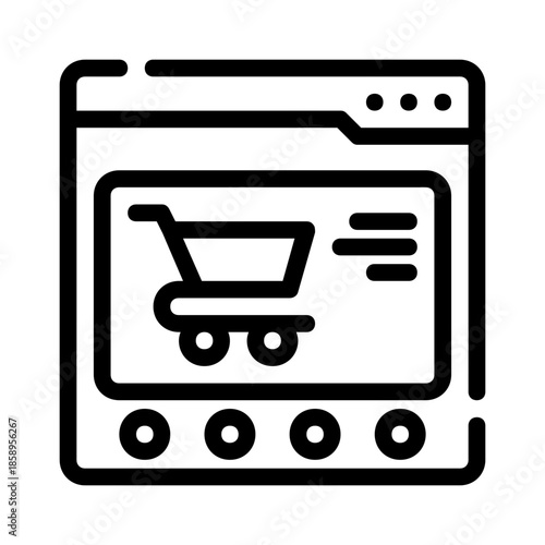 Online shopping cart displayed within a browser window. Suitable for ecommerce websites and digital marketing collaterals.
