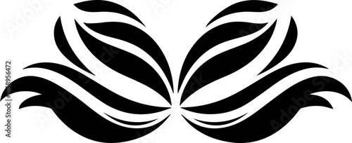 Elegant floral flourish with flowing lines, perfect for adding a touch of sophistication and nature-inspired beauty to your design projects and branding materials