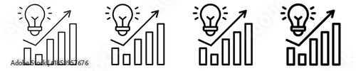 Innovation Metrics  Icon Set Different Style Collection