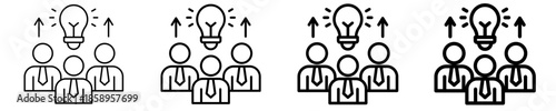 Thought Leadership  Icon Set Different Style Collection