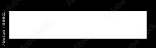 Minimalist Thick Black Rectangular Frame Border Isolated on White Background for Modern Design