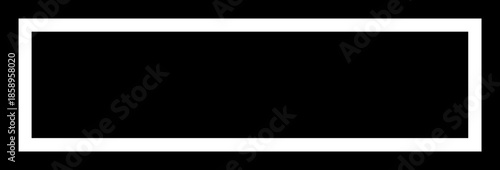 Bold Black Rectangular Border with Inset White Pinstripe Detail for Corporate Identity
