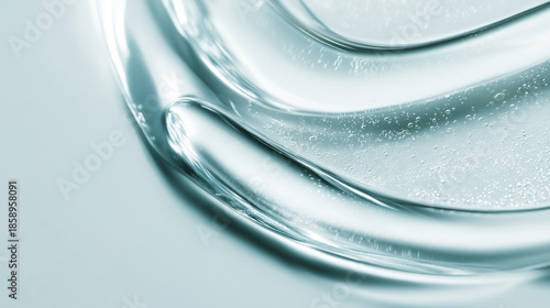 abstract liquid glass texture, transparent gel fluid background, clear water abstract close up
